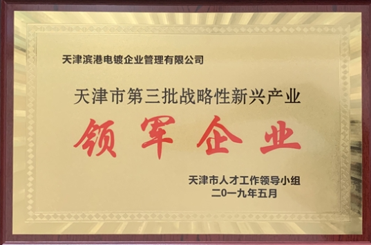 天津市第三批戰略性新興產業領軍企業